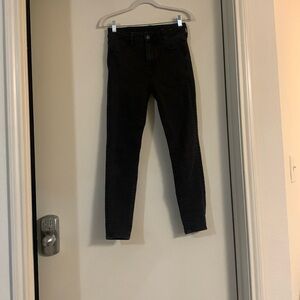 American Eagle, Gray, Super Skinny, Size 4, Short leg, high-rise jeans